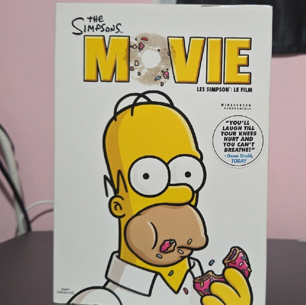 #73 - The Simpsons Movie DVD Widescreen - Homer Simpson White Cover